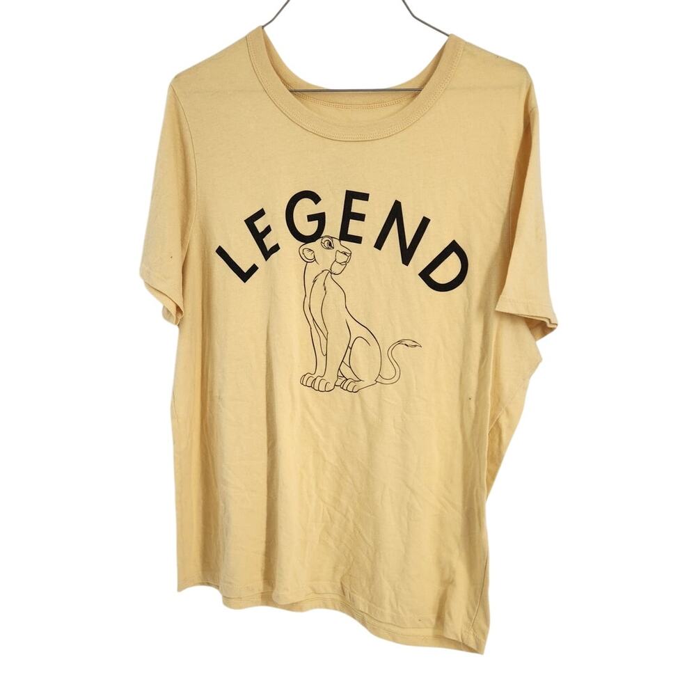 Disney Lion King Nala Yellow Short Sleeve Tee T-Shirt Womens Size Extra Large XL
